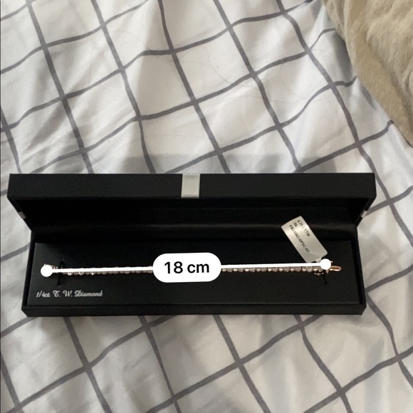 Real Diamonds sterling silver rose gold bracelet - Picture 8 of 8